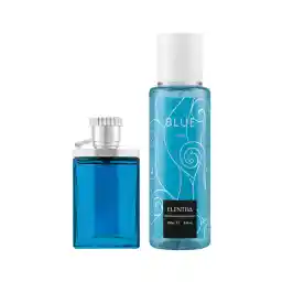 عطر جیبی مردانه مدل Desire Blue به همرا بادی اسپلش مدل Blue حجم 250 میلی لیتر | النترا