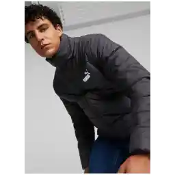 Siyah Erkek Dik Yaka Mont 84934901-ESS+ Padded Jacket