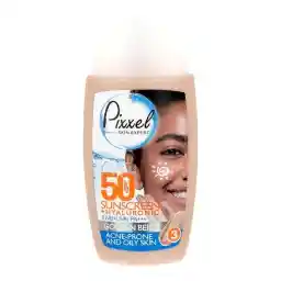 ضد آفتاب رنگی پوست چرب +SPF50 بژ روشن پیکسل