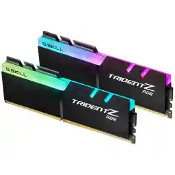 G.SKILL TridentZ RGB Series 32GB (2 x 16GB) 288-Pin PC RAM DDR4 3200 (PC4 25600) Intel XMP 2.0 Desktop Memory Model F4-3200C16D-32GTZR