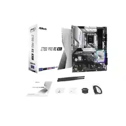 ASRock PRO Z790 PRO RS WiFi Intel LGA1700 (14th,13th,12th Gen) ATX Motherboard, 4 DDR5 Slots, PCIE 5.0x16, Realtek ALC897 7.1 CH, Dragon 2.5G LAN, WiFi 6E+Bluetooth, 8 SATA3, 4 Hyper M.2 (PCIe Gen4x4)