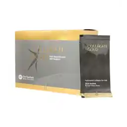 ساشه کلاژن گلد مو و ناخن با طعم هلو بسته 20 عددی | آدریان