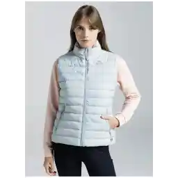 Gri Kadın Dik Yaka Normal Kalıp Puffer Yelek 381Q6NW850-K LOGO TONA