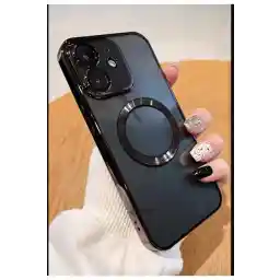 Tria Apple Iphone 11 ( 12 Görünümlü ) Arkası Şeffaf Kamera Korumalı Logo Detaylı Luxury Telefon Kılıfı