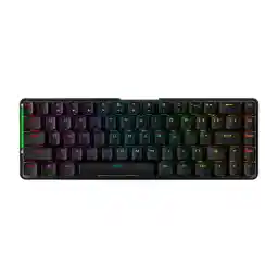 ASUS ROG Falchion NX 65% Wireless RGB Gaming Mechanical Keyboard | ROG NX Blue Clicky Switches, PBT Doubleshot Keycaps, Wired / 2.4G Hz, Touch Panel, Keyboard Cover Case, Macro Support