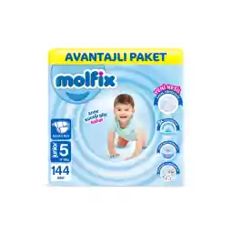 Molfix Bebek Bezi 5 Beden Junior Avantajlı Paket 144 Adet