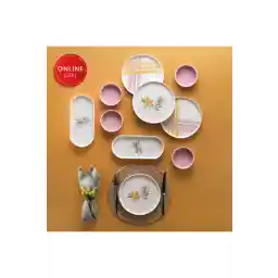 Schafer Sunny 4 Kişilik Kahvaltı Takımı 10 Parça-Pembe02