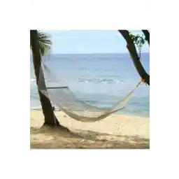 İpek İp Örgülü Ahşap Hamak Yatak