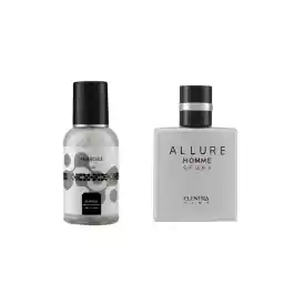 عطر جیبی مردانه مدل Allure Homme Sport النترا تاینی به همراه بادی اسپلش مردانه مدل Molecule | النترا