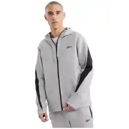 100070725 DREAMBLEND FULL ZIP HO Gri Melanj Erkek Yuvarlak Yaka Normal Kalıp Rüzgarlık