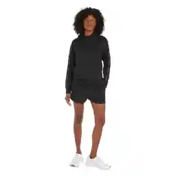 00GWS4W340BAE-PW - Hoodie Kadın Siyah Kapüşon Yaka Normal Kalıp Sweatshirt