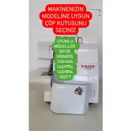 SINGER Çöp Kutusu Fire Kabı Singer Overlok Makinesi Artık Kumaş Kabı 14sh654 14sh754 14sh854 Hd0405s