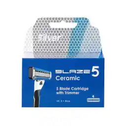 تیغ یدک مردانه 5 تیغ سیلور مدل Blaze 5 بسته 4 عددی