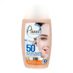 ضد آفتاب رنگی پوست خشک +SPF50 بژ طلایی پیکسل