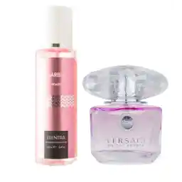 عطر جیبی زنانه مدل Versace Bright Crystal به همراه بادی اسپلش زنانه مدل Marble | النترا