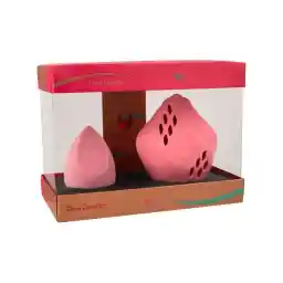 ست پد اسفنج آرایشی همراه با کیس زرد گلوریا