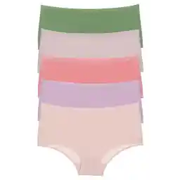 Nicoletta Kadın Külot 5 Li Paket Yüksek Bel Pamuklu Likrali Çağla Yeşili