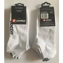 Lotto sneaker sokken, 3 pack, maat 39-42 Wit