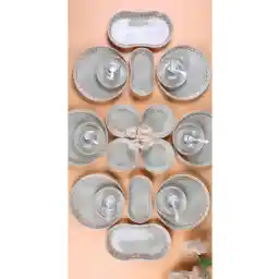 Bambum Lara - 26 Parça Porselen Kahvaltı Takımı Daisy