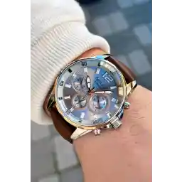 Ferrucci Function FCF.03265FK.05 Deri Kordon Erkek Kol Saati