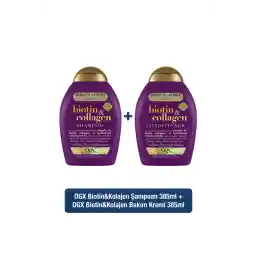 OGX Dolgunlaştırıcı Biotin & Kolajen Sülfatsız Şampuan + Saç Bakım Kremi 385 ml OGX Dolgunlaştırıcı Biotin & Kolajen Sülfatsız Şampuan + Saç Bakım Kremi 385 ml