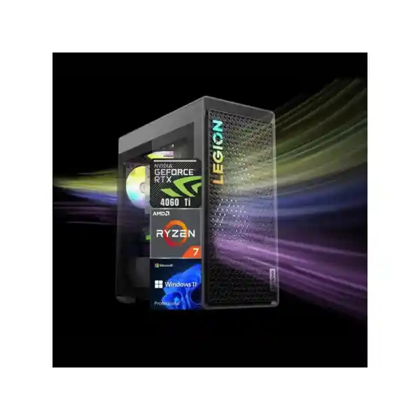 Lenovo Legion T5 High - Performance Gaming Tower Desktop, AMD Ryzen 7 7700X, NVIDIA GeForce RTX 4060 Ti, 64GB DDR5 RAM, 1TB PCIe SSD, RJ-45, HDMI, DisplayPort, Wi-Fi 6, Wired KB&Mouse, Windows 11 Pro