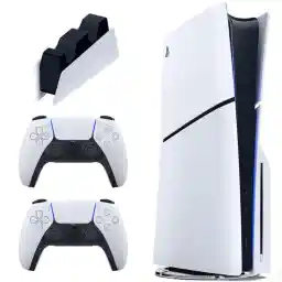 کنسول بازی سونی مدل PlayStation 5 Slim ظرفیت یک ترابایت ریجن 2016A اروپا به همراه دسته اضافی و پایه شارژر کنسول بازی سونی مدل PlayStation 5 Slim ظرفیت یک ترابایت ریجن 2016A اروپا به همراه دسته اضافی و پایه شارژر