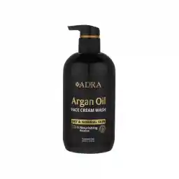 ژل شستشوی صورت کرمی آدرا حاوی روغن آرگان مناسب پوست خشک و نرمال حجم 500 میلی لیتر
