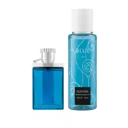 عطر جیبی مردانه مدل Desire Blue به همراه بادی اسپلش مردانه مدل Blue | النترا