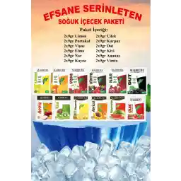 Mahbuba Efsane Serinleten Soğuk Toz Içecek 24 Adet Karışık Meyve Paketleri