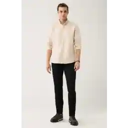 Avva Erkek Siyah Eskitme Yıkama Esnek Jean Pantolon E003514