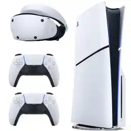 کنسول بازی سونی مدل PlayStation 5 Slim ظرفیت 1 ترابایت ریجن 2016A اروپا به همراه دسته اضافی و هدست VR2 کنسول بازی سونی مدل PlayStation 5 Slim ظرفیت 1 ترابایت ریجن 2016A اروپا به همراه دسته اضافی و هدست VR2