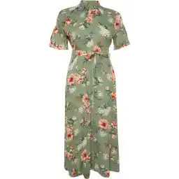 Trendyol Zwarte Geweven Jurk Met Riem En Stippen Tbbss22El1596