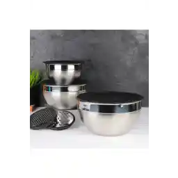 AROW Pratico 9 Parça 16-20-24cm Rendeli Saklama/karıştırma Kabı