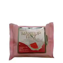 دستمال مرطوب آرایش صورت میکاپ رز Makeup Roz مخصوص پوست خشک بسته 25 عددی