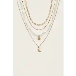 Stradivarius 4’lü ay ve güneş kolye seti