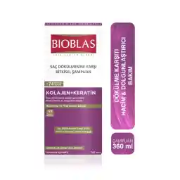 Bioblas Keratin & Kolajen Onarıcı Dolgunlaştırıcı Saç Bakım Şampuanı 360 Ml İnce ve Yıpranmış Saçlar