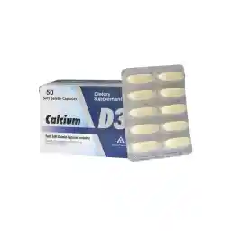 کپسول ژلاتینی نرم کلسیم و ویتامین D3 بسته 50 عددی | دانا