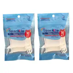 نخ دندان اسپارکل مدل کمانی مجموعه 2 عددی