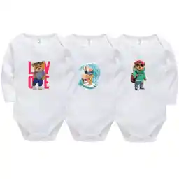 بادی آستین بلند نوزادی نیل کوک مدل Teddy مجموعه 3 عددی