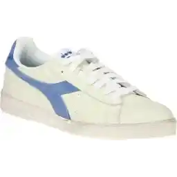 Diadora Game L Low Waxed White Blue