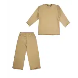 ست تیشرت و شلوار نخی دخترانه جی بی جو مدل 20817990