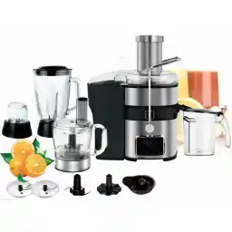 Xper Fruit Juicer 800 Watt Touch with Processor, Blender and Grinder XPJ999
