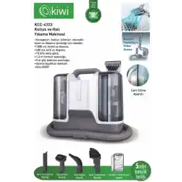 Kiwi Koltuk Halı Yıkama Ve Leke Çıkartma Makinesi Beyaz Kcc-4323