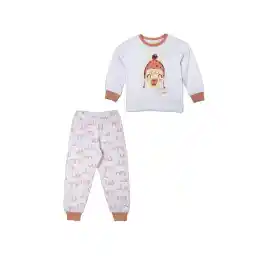 ست تیشرت و شلوار نخی دخترانه جی بی جو مدل 3109