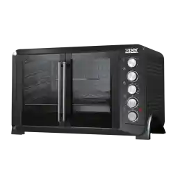 Xper Electric Oven With Fan, Double Door, 100 Liters, 2800W, Black, XPTO100L-24
