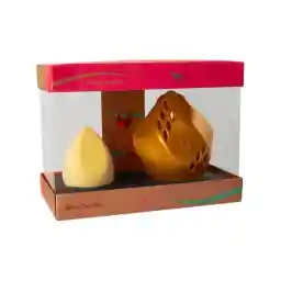 ست پد اسفنج آرایشی همراه با کیس زرد گلوریا