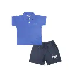 ست پولوشرت و شلوارک نوزاد آدمک مدل 1609011