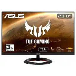 ASUS TUF Gaming 23.8" 1080P Monitor (VG249Q1R) - Full HD, IPS, 165Hz (Supports 144Hz), 1ms, Extreme Low Motion Blur, Speaker, FreeSync Premium, Shadow Boost, VESA Mountable, DisplayPort, HDMI ASUS TUF Gaming 23.8" 1080P Monitor (VG249Q1R) - Full HD, IPS, 165Hz (Supports 144Hz), 1ms, Extreme Low Motion Blur, Speaker, FreeSync Premium, Shadow Boost, VESA Mountable, DisplayPort, HDMI