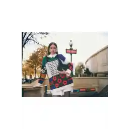 Touche Prive PATTERNED KNIT SWEATER